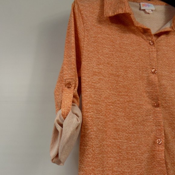 LuLaRoe Valentina Collared Button Front Top XS NWT - Picture 10 of 14